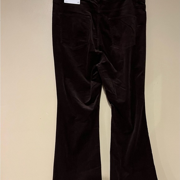 Loft The Slim Fit High Rise Curvy Brown Corduroy Pants Size 34/18 Work Casua - Picture 6 of 12
